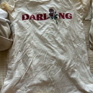 Cream 'Darling' Graphic Tee